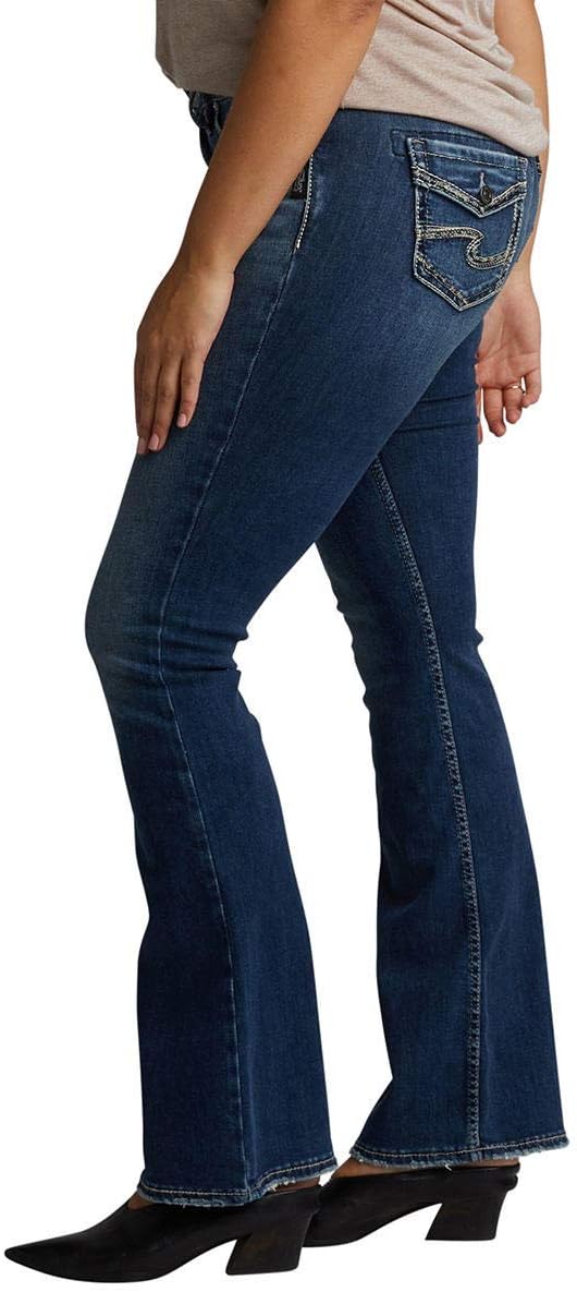 Silver Jeans Co. Women’s Plus Size Suki Mid Rise Slim Bootcut Jeans