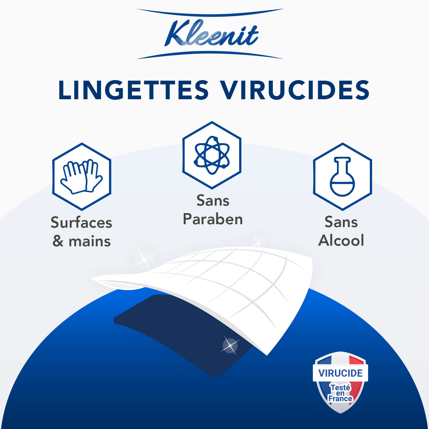 Lingettes Humides Multi-Usages – Nettoyant Mains & Surfaces – 6 x 120 Lingettes – Produit Ménager Entretien Maison