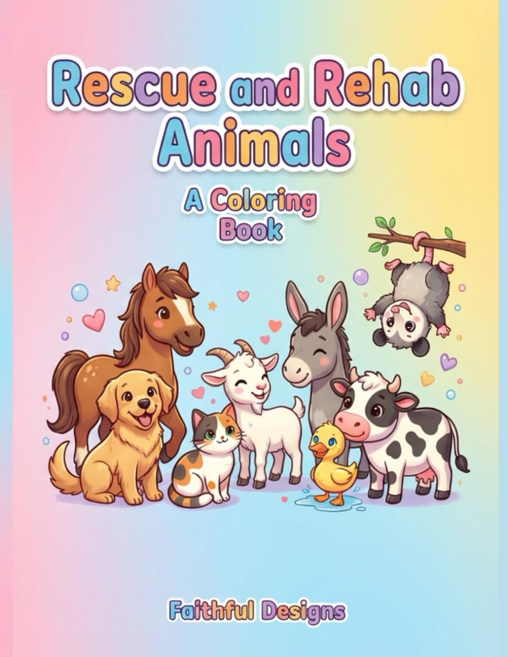 Rescue and Rehab Animals Coloring Book