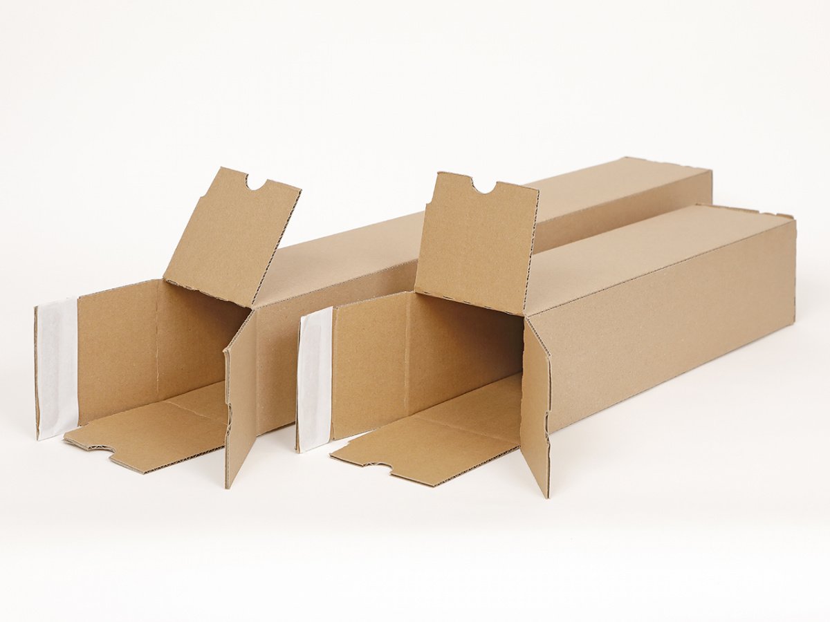 10 Versandhülsen eckig DIN A2 | Papprolle 435x105x105mm Versand ohne Sperrgutzuschlag | wählbar 10 bis 1600 Versandrollen