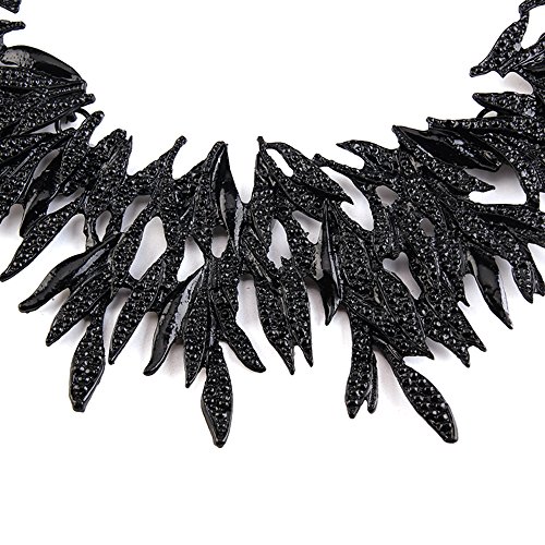 Zthread Vintage Bib Choker Collar Neklace Black Leaf Statement Collar Necklace Woman Fashion Jewelry Necklace #TOP5