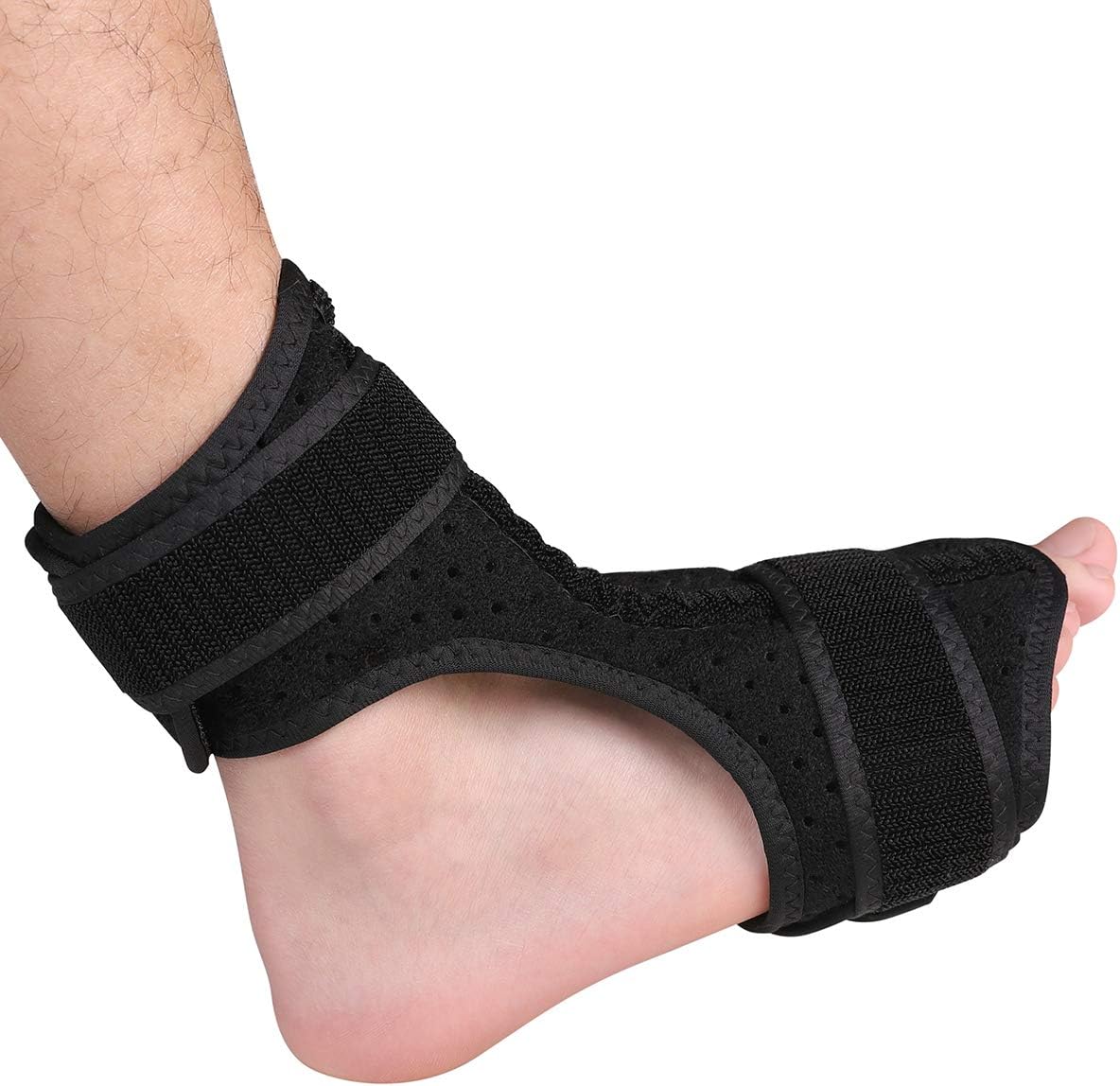 TENBON Medical Plantar Fasciitis Night Drop Foot Brace - Dorsal Splint AFO Orthotic Stretch Fits Right & Left Foot, Adjustable Instep Injury Support Women & Men, Heel Pain Relief