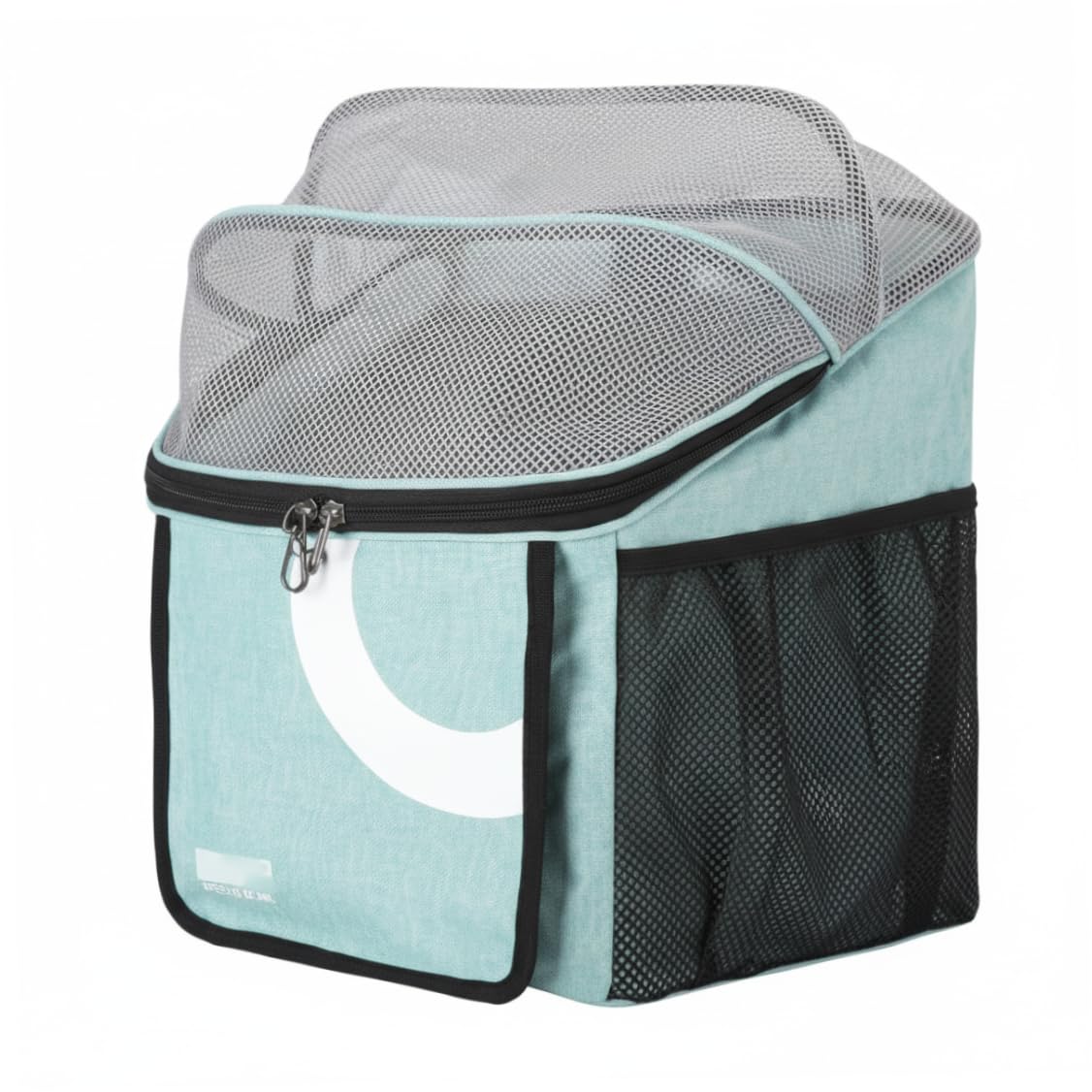 Hperu 4-in-1 Dog Bike Basket Cat Carrier - Quick-Release Convertible to Backpack, Handbag & Pet Bed for Outdoor Cycling, Travel & Home Use, Blue