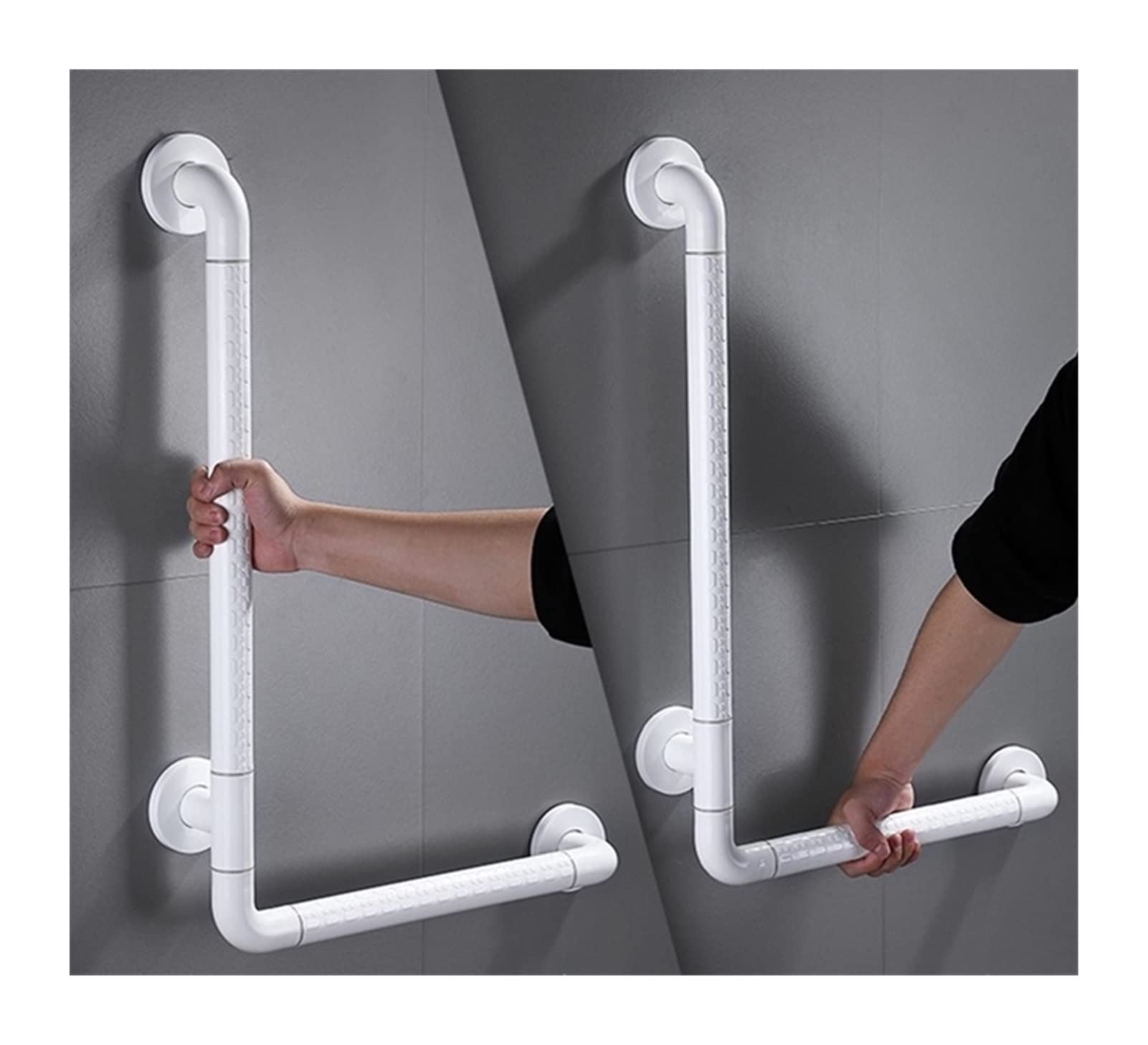 agarraderas baño Antideslizante en Forma de L Abdominales Handrail Amarillo/Blanco Baño Bañera Agarre Agarra Aseo Ducha Bañera Soporte de Seguridad Manija Barra de Agarre para Baño(Yellow)