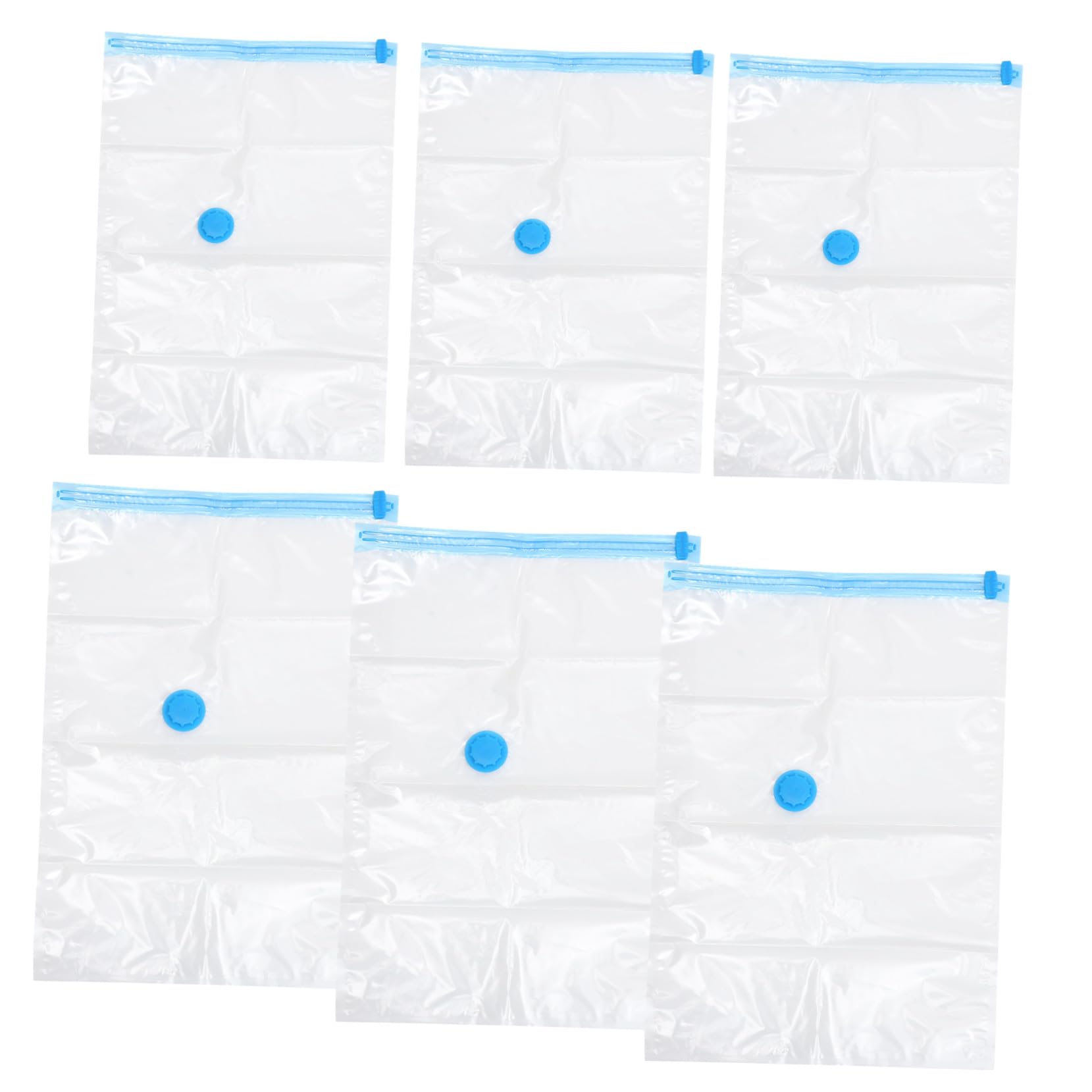SOLUSTRE Vakuum Kompressionsbeutel Teilig mit Handpumpe Transparente Vakuumbeutel zur Platzsparenden Aufbewahrung von Kleidung Bettdecken und Kissen für Zuhause und Reise
