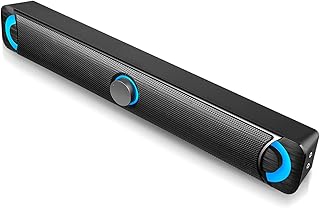 Sound Bar for TV 3D Surround Mode Mini Portable Soundbar Wireless Speakers for Home Theater Channel 2.0 Bluetooth Sound Bar, Bluetooth Compatible Portable USB Powered Wired The New