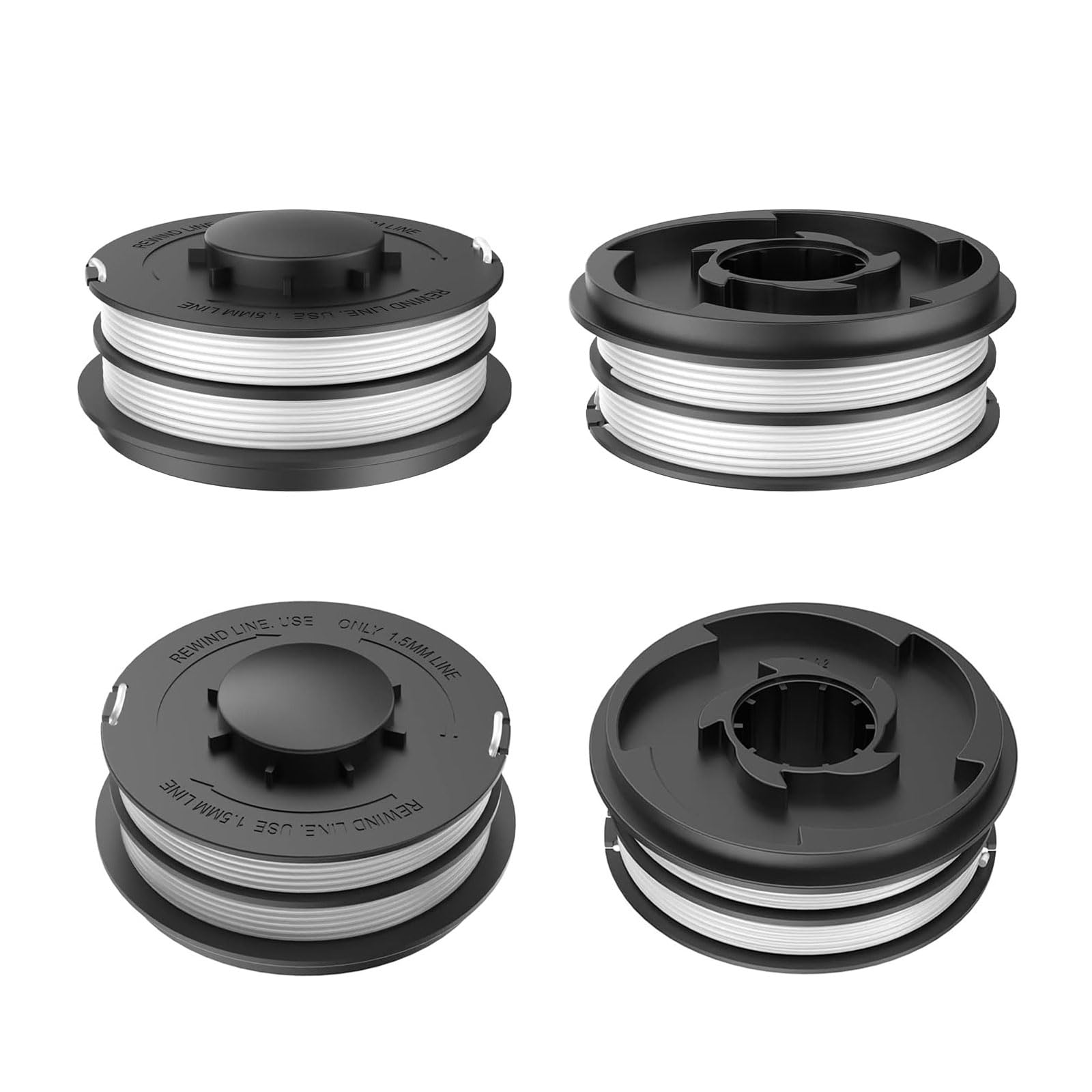 4 sztuki szpula z podwójną żyłką, do Einhell ALDI Gardenline GLR GLT GE-CT 4530, alternatywny model szpuli Einhell 3405685, do osłony szpuli Einhell TLE-02-1