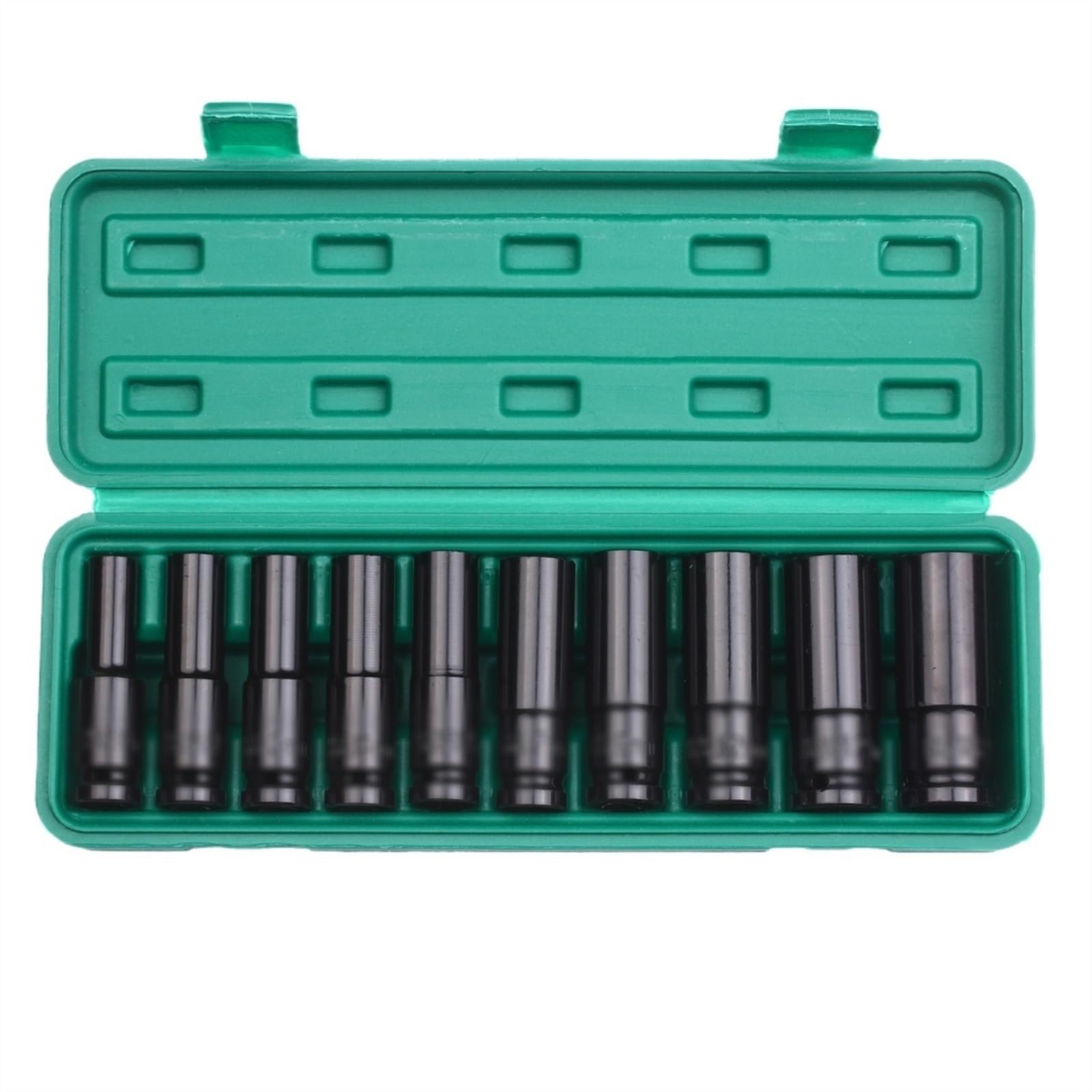 Juego De Llaves De Impacto Profundo De 1/2 ", 10 Uds., Llave Métrica De Accionamiento, Toma De Impacto Profundo, Llave Neumática, Herramientas De Eliminación De Neumáticos (Color : 10pcs C 8-24mm)
