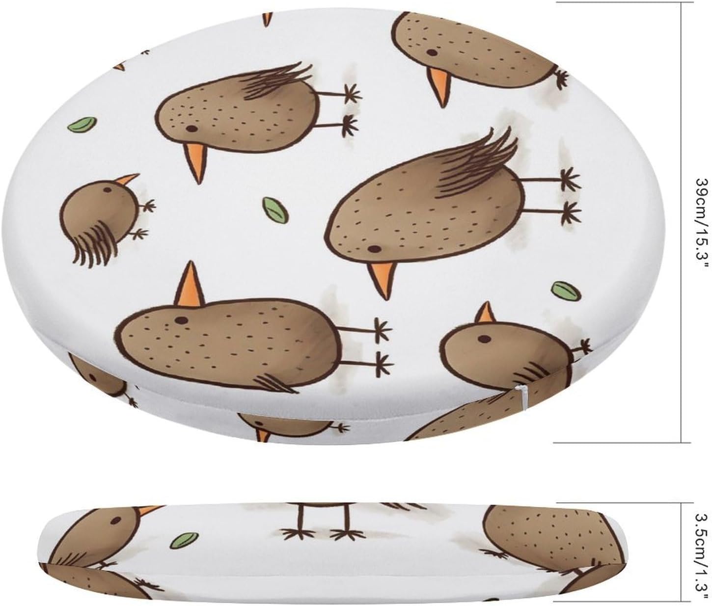 Kiwi Birds Cute Chair Cushions Floor Pillow Chair Pad