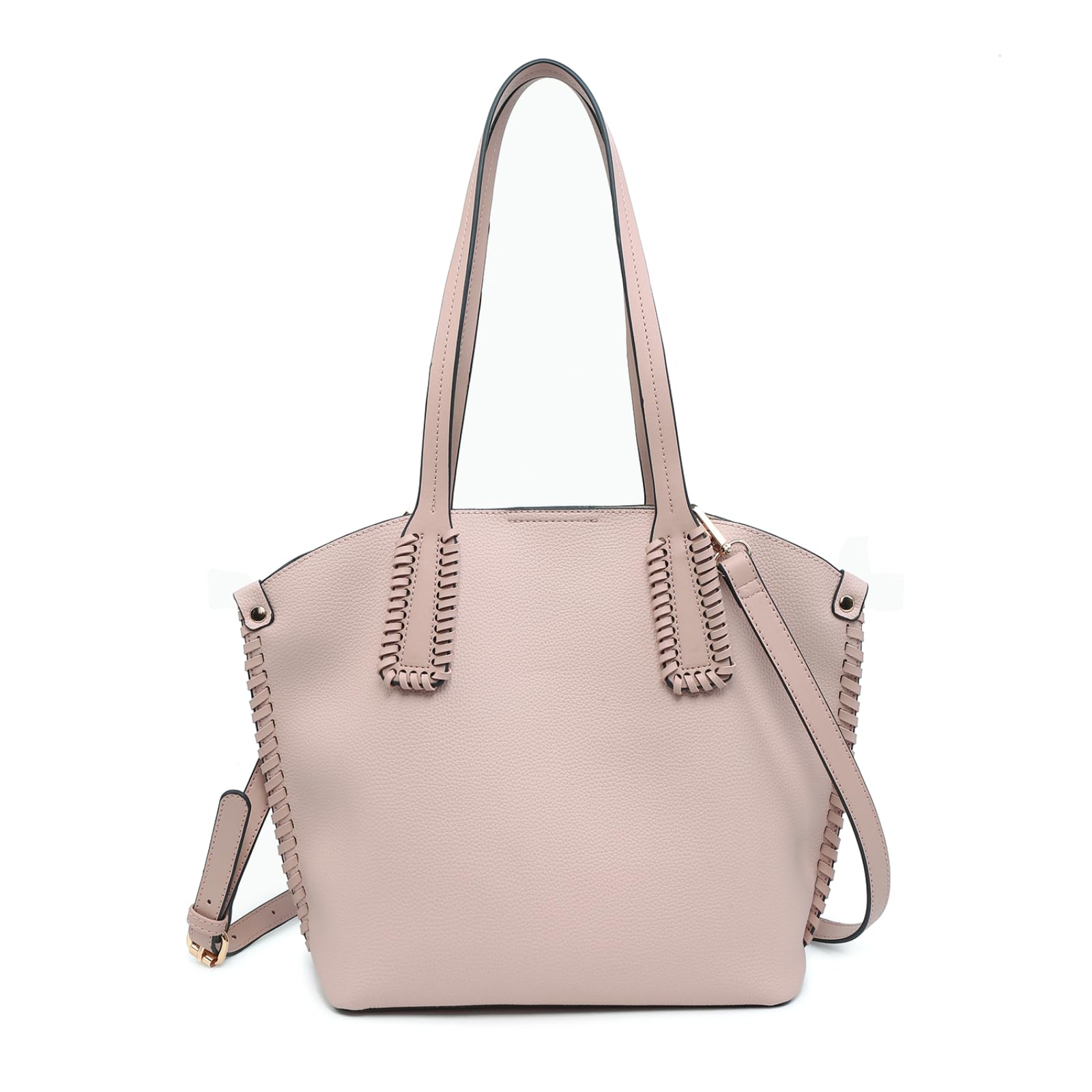 JEN & CO. Micah Vegan Leather Handbags and Purses for Women Ladies Hobo Tote Bag Whipstitch Shoulder Bags