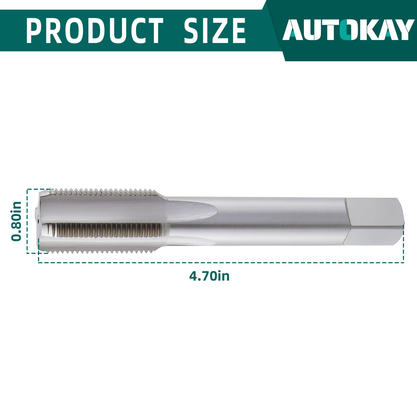 Amazon.co.jp: AUTOKAY 13/16インチ - 16 HSS 右ねじタップとダイス 13