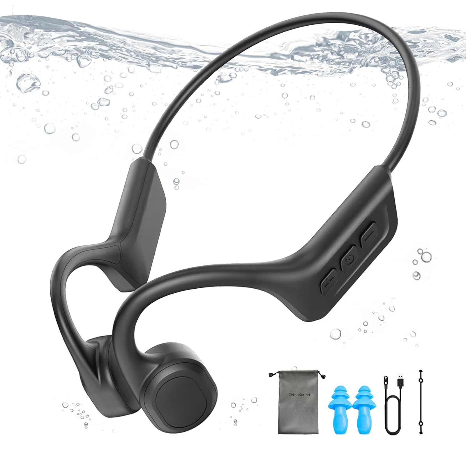 Belife B11 Bone Conduction Hoofdtelefoon, IP68 waterdichte oordopjes