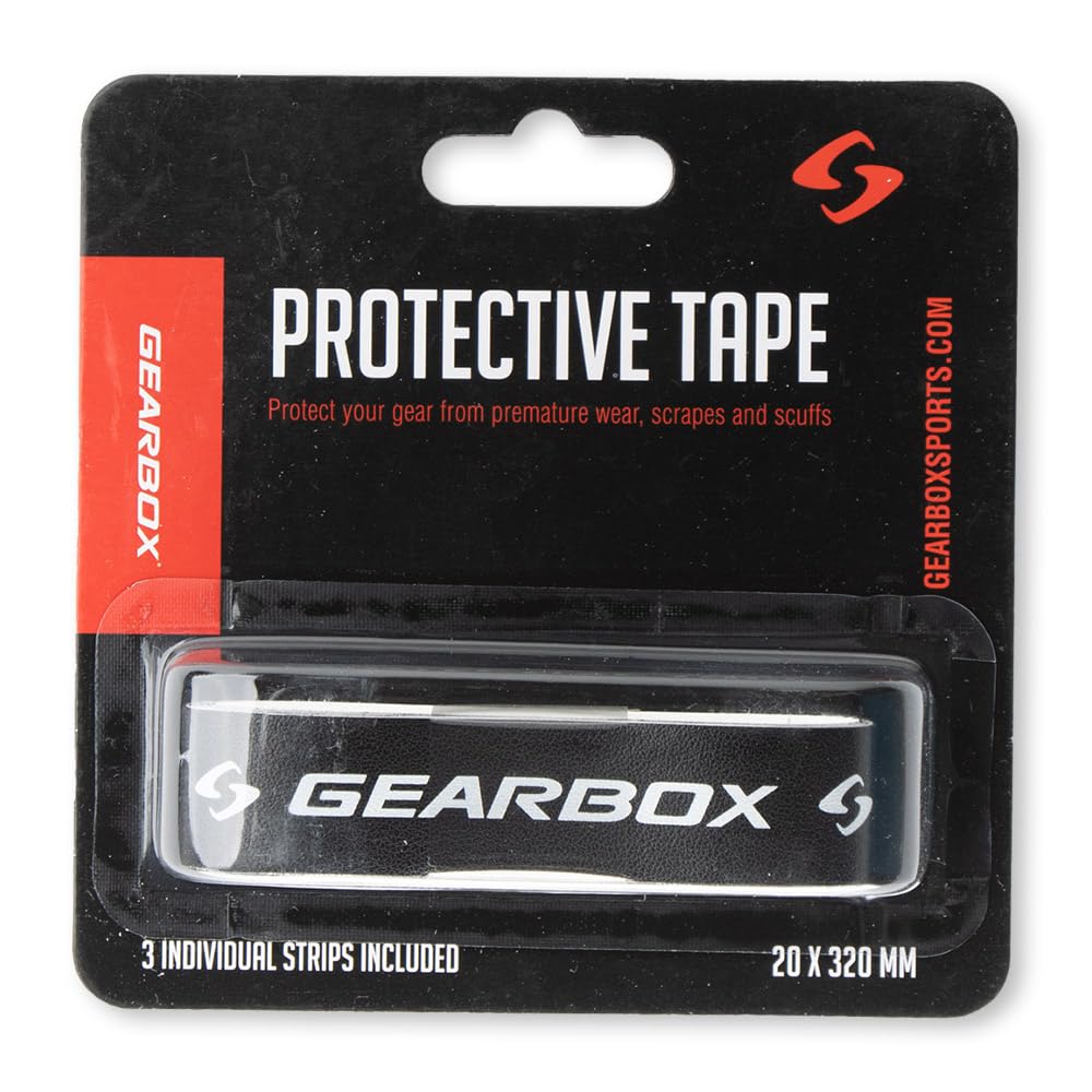 Gearbox Protective Pickleball Paddle Tape, 3 Tape Strips, 20mm x 320mm