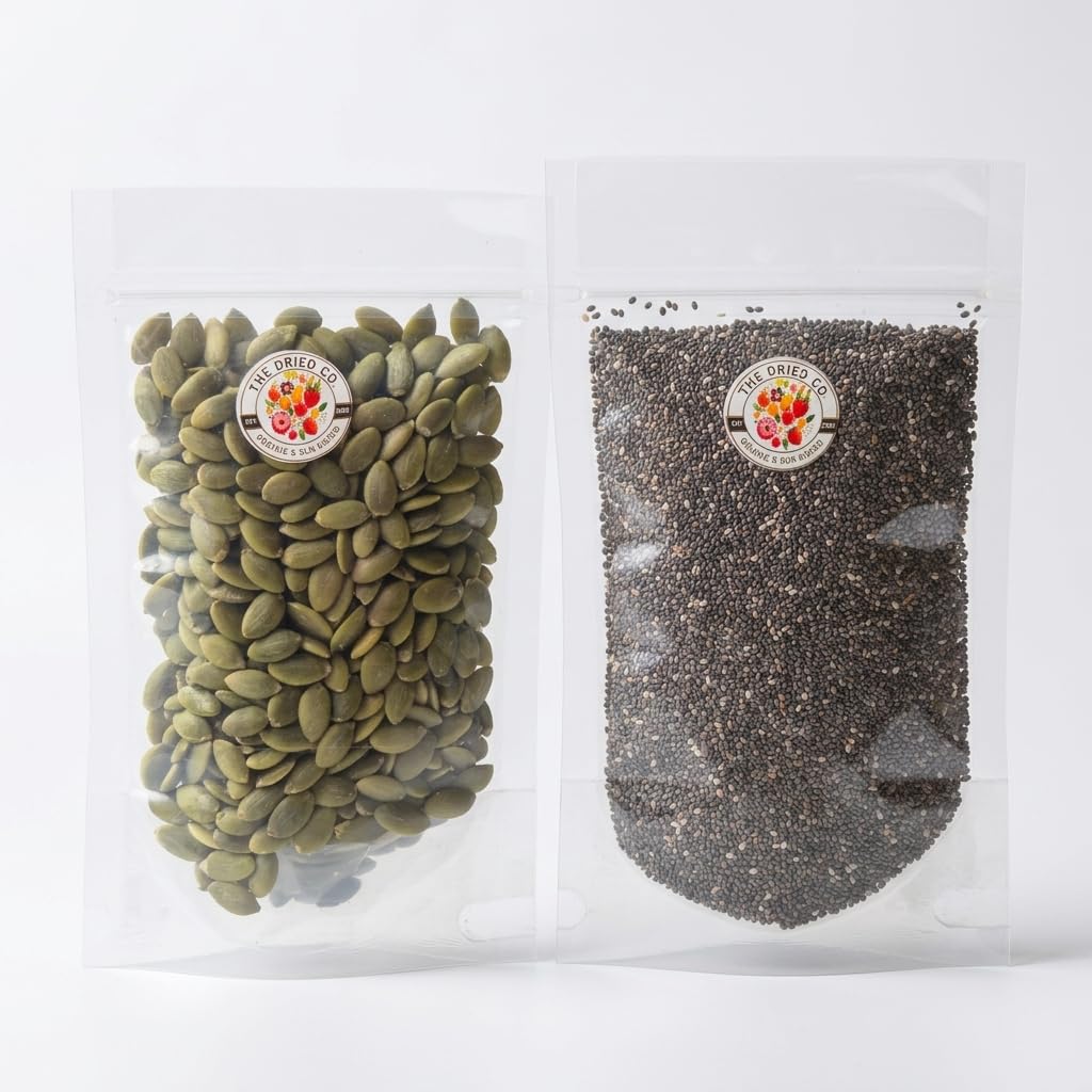 The Dried Co. Flax + Watermelon Seeds - Raw 2-in-1 Seed Blend | Non-GMO Superfood Blend Rich in Heart-Healthy Lignans, Protein | Great for Smoothies, Baking & Snacking | Pack of 2x100g (100g Each) — Amazon image 32