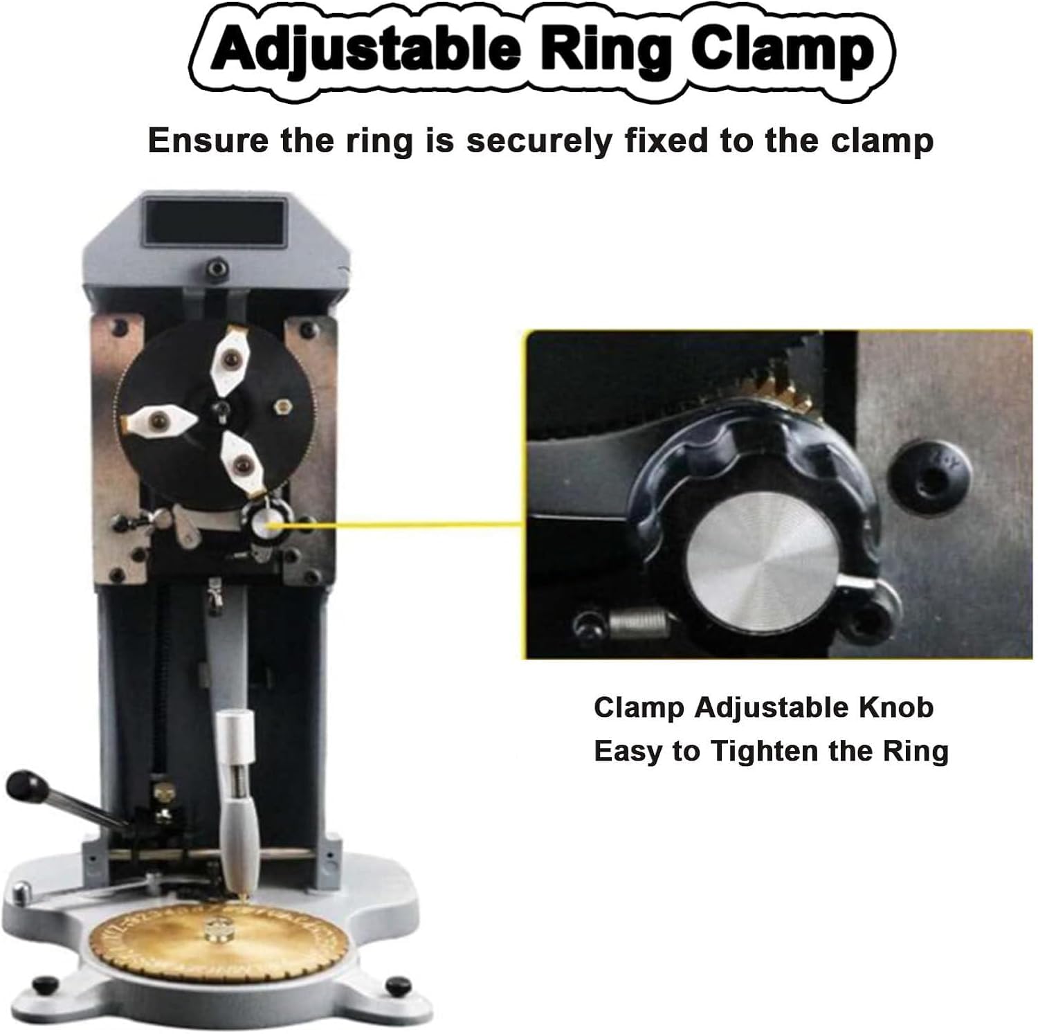 Grabador de Anillo Interior Manual de Doble Cara Grabador de Anillo Grabador de Joyas, 1,5 mm a 2,0 mm, máquina grabadora de Anillos para Anillos de Grabado Interior