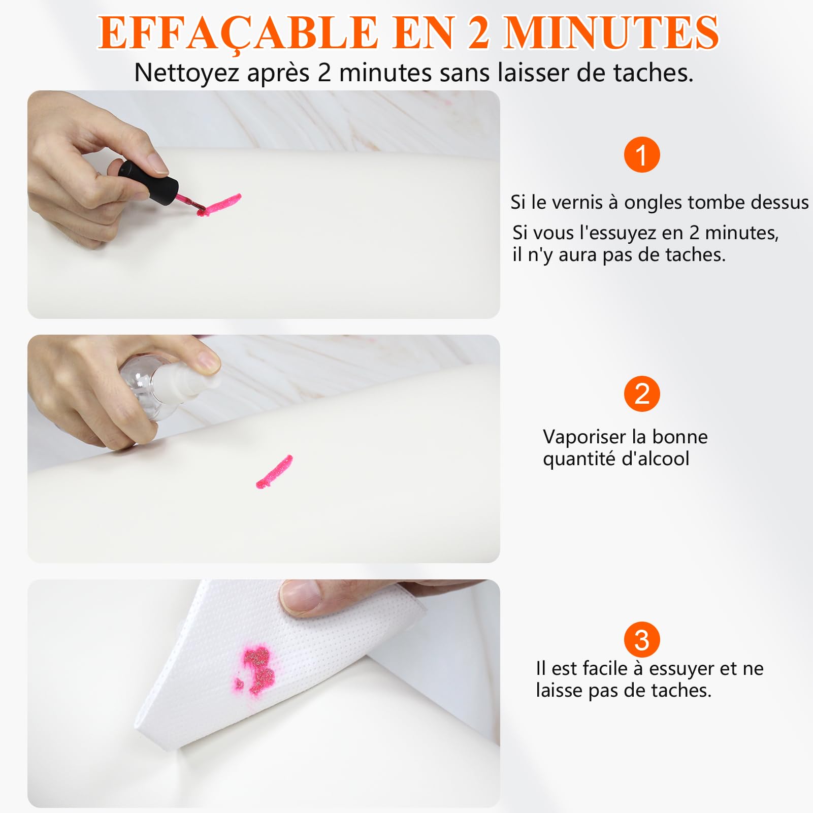 Manicura de mano, el esmalte de uñas se puede limpiar y reposar a mano, profesional almohada de mano para reposamanos de uñas, cojín de manicura y reposamanos para manicura (blanco)