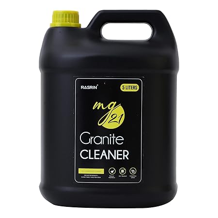 RASRIN Granite Cleaner | Ideal for Granite Stone Corian Top & Tile | Granite Floor Cleaner Liquid | Help to Remove Stains Grease Grime Water Spots Fingerprints Smudges (5 l)