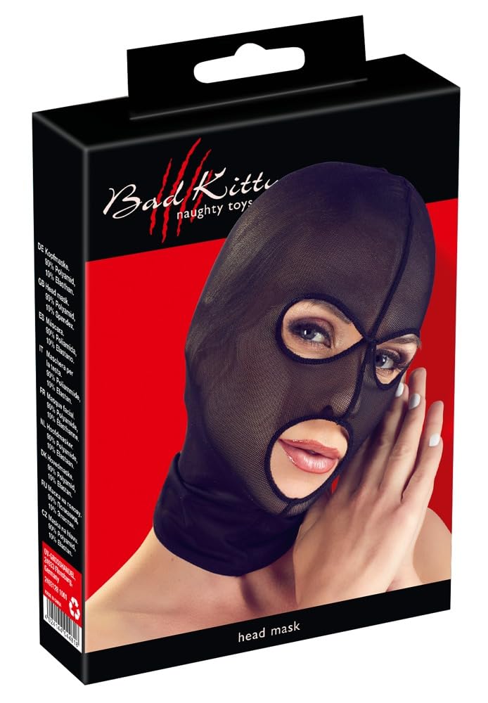 Bad Kitty Head Mask-24931281001 Black One Size
