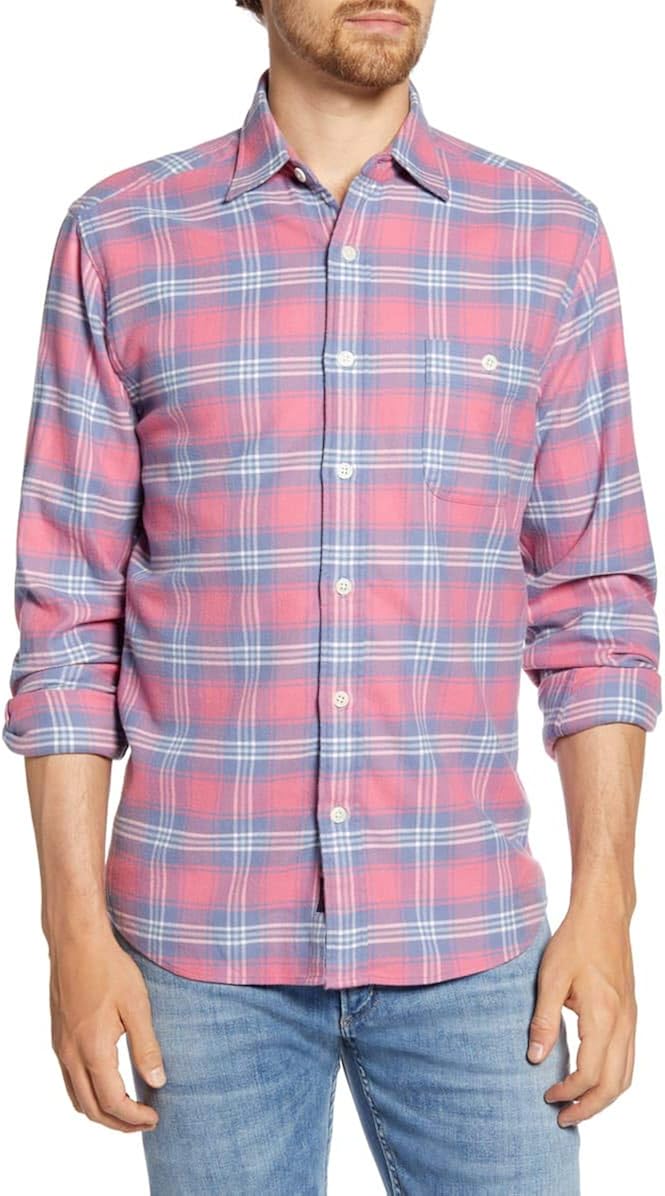 Faherty Brand Men's Stretch Seaview Flannel Shirt (XXL) at Amazon Men’s