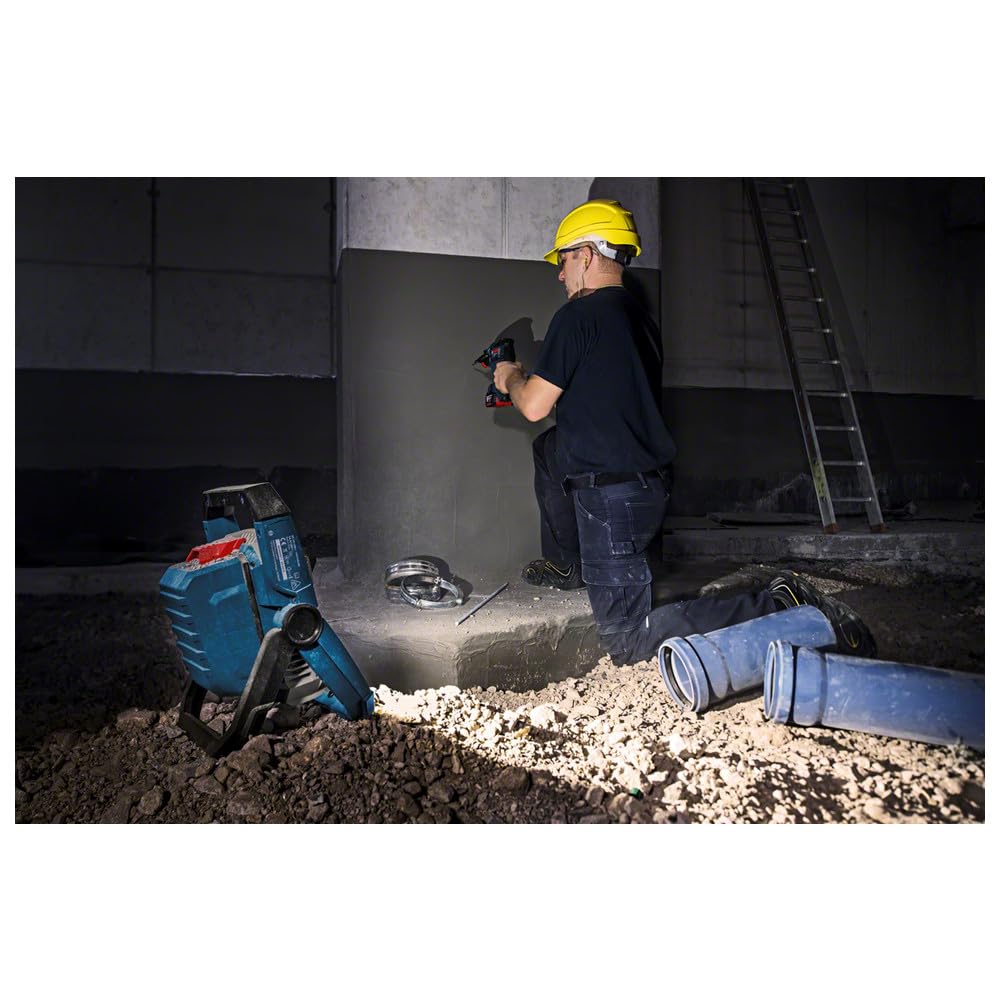 Bosch Professional 18V System Akku LED-Baustellenlampe GLI 18V-2200 C (max. Helligkeit 2200 Lumen, Connect Ready, ohne Akku/Ladegerät)