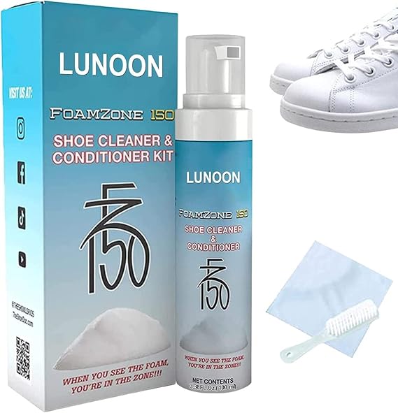 FZ150 Shoe Cleaner White Foam Shoe Cleaner Kit with Brush and Cloth