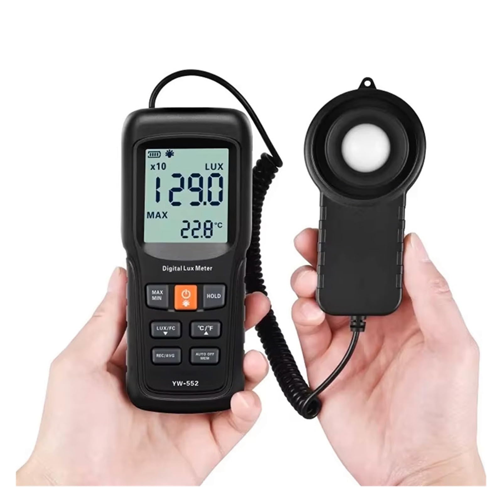 Espectrofotómetro, Medidor De Iluminómetro Luz YW-552 0~200000Lux Digital Lux