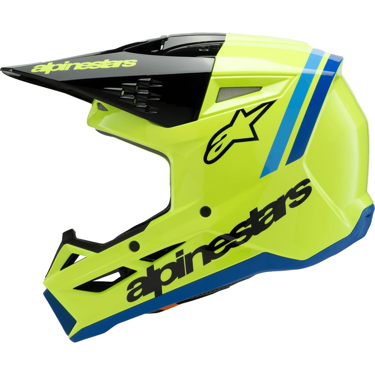 Alpinestars SM3 Radium Młodzieżowy kask motocrossowy, żółty/czarny, Y/L (52/53)