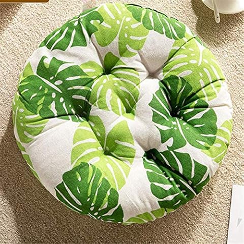 AOOPOO Set of 2 Indoor Outdoor Luxury Beautiful Garden, Dining Chair Foam Cushions Seat Pad - Round - Chair Cushion,40x40cm (Color 1) Cover