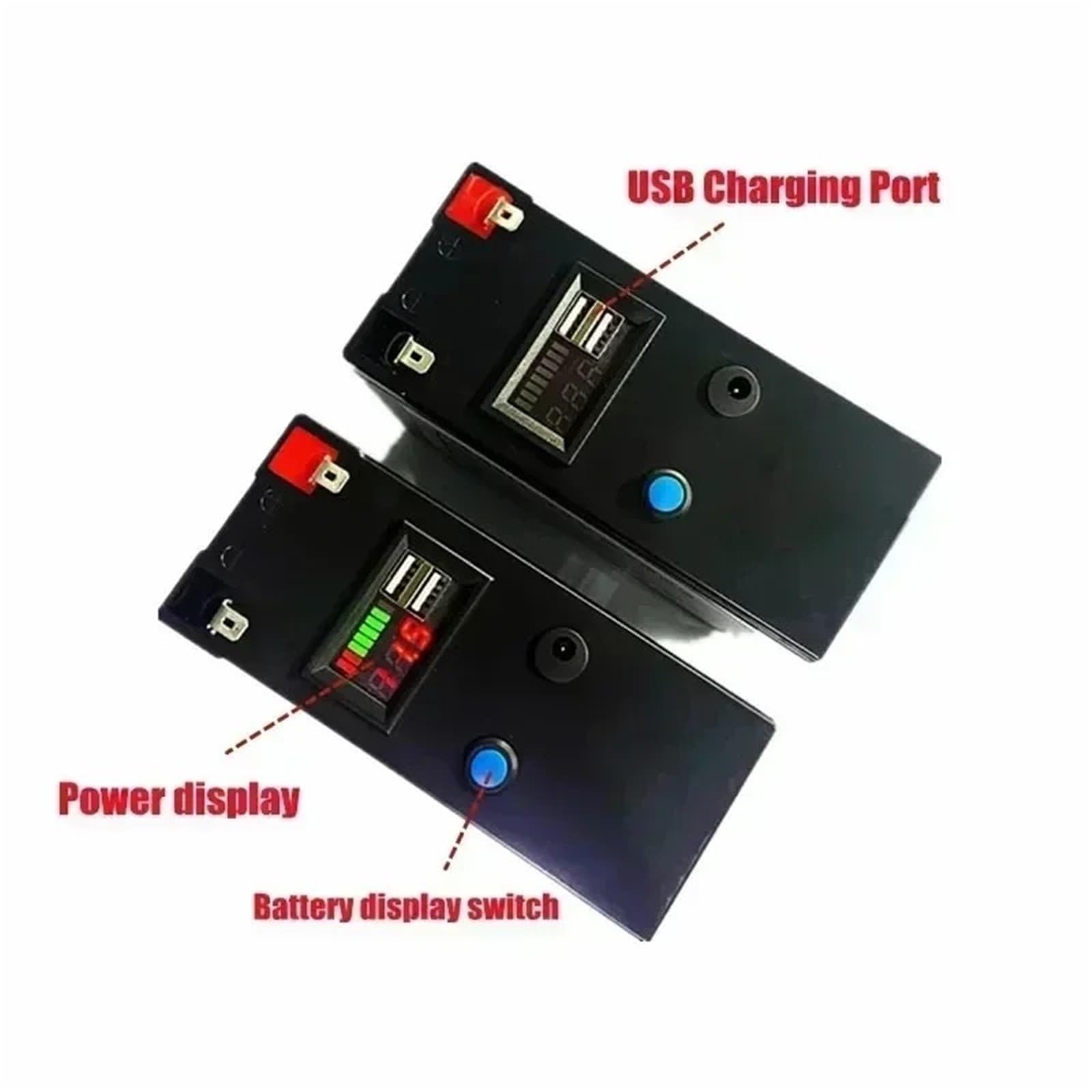 Batteria A Ciclo Profondo Compatibile Con Più Dispositivi, 100 Ah | Pacchetto di accumulo di energia da 12 V abbinato al caricabatterie da 12,6 V 3 A di supporto(12v 100Ah)