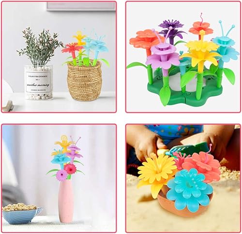 Miniatura 10 de CENOVE Juguetes para niños pequeños de 3 4 5 6 7 años juguete de construcción de jardín de flores actividades educativas STEM para niños y niñas de