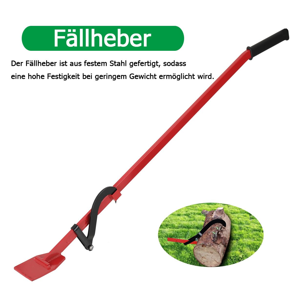 Xforst Sappie Forestal X-PAL75 – Gancho Para Troncos De 75 Cm Con Mango De Aluminio Y Cabeza De Acero Templado (0,57 Kg)