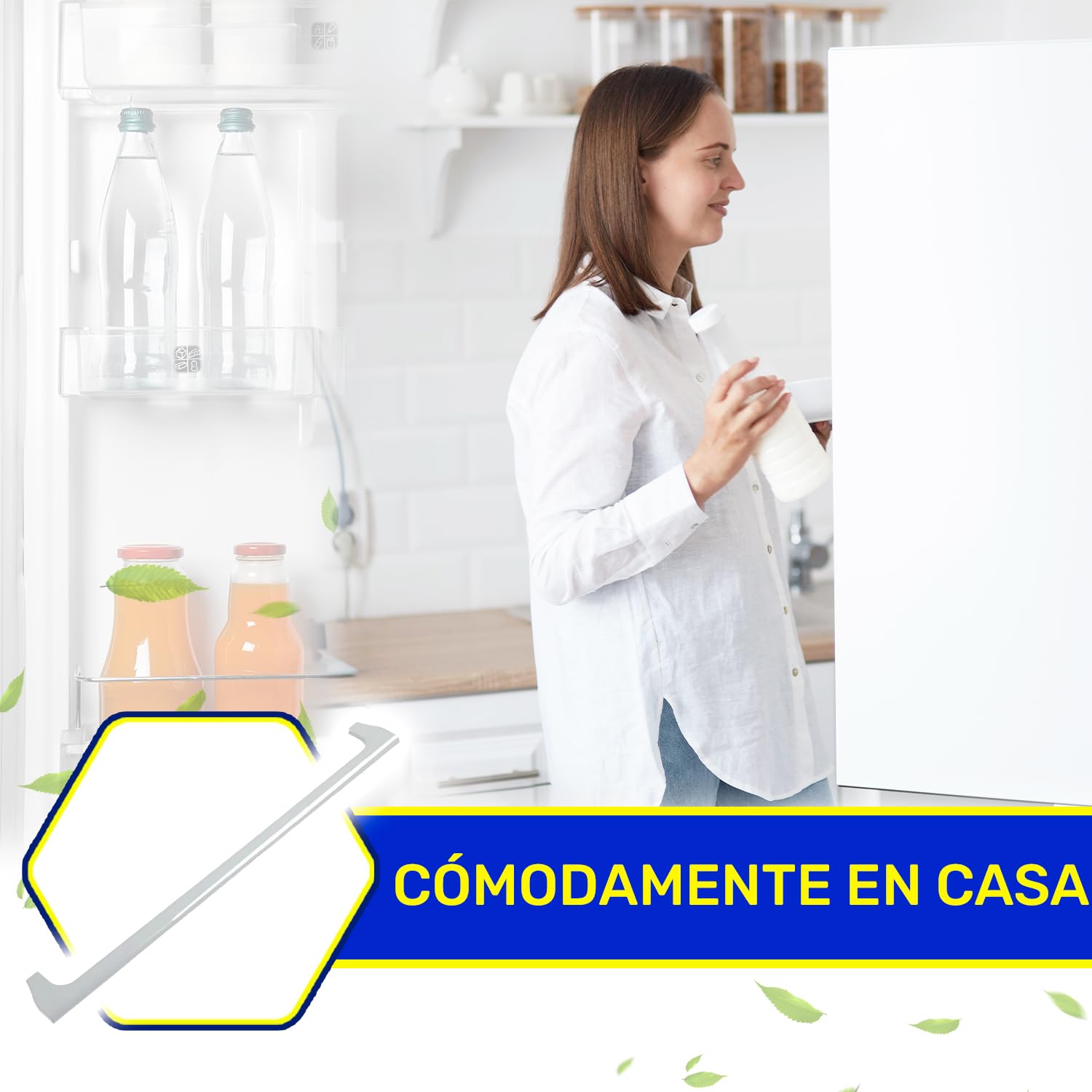 Cadre Frontal Pour Étagère De Réfrigérateur Beko - Code Original 4617490200 | 450x50x9 Mm | Compatible Arçelik, Smeg, Blomberg - 3