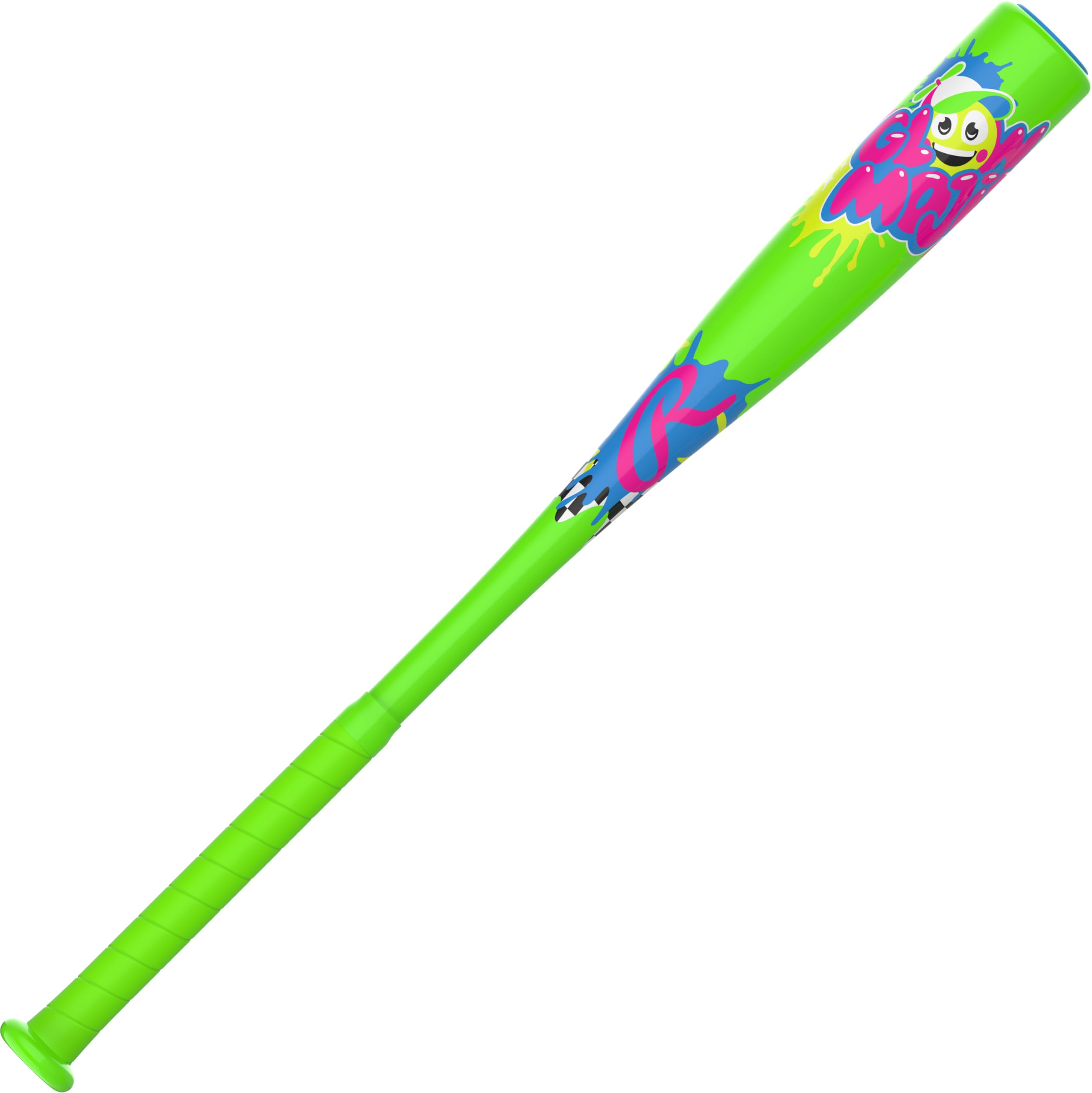 Rawlings Glow Mojis - Bate de béisbol T-Ball | Bate de béisbol de Estados Unidos | 1 unidad. Aluminio | -12 caídas | 24 pulgadas