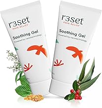 R3SET Natural Pain Relief Gel 50g, Pack of 2 | Non-Greasy, Fast-Absorbing Formula | Ideal for Muscle, Back, Knee, Neck, Nerve & Joint Pain | 100% Natural, Soothing Relief for Pain & Discomfort