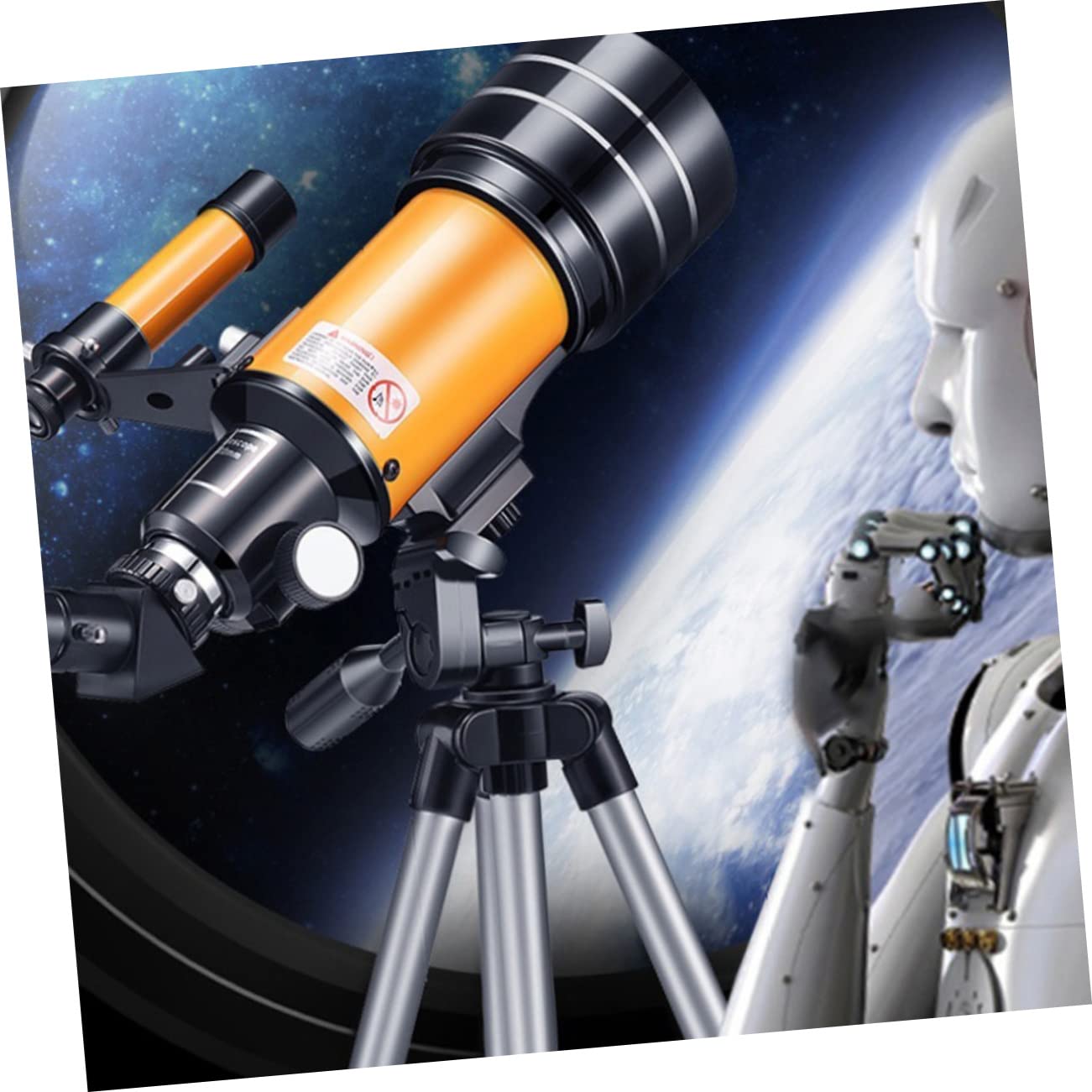 Telescopio Astronomico 70mm con Treppiede Regolabile in Alluminio | Lente Oculare 70mm, Rivestimento a Banda Larga Multistrato, Visione Nitida e Confortevole, Accessori H20mm e H6mm