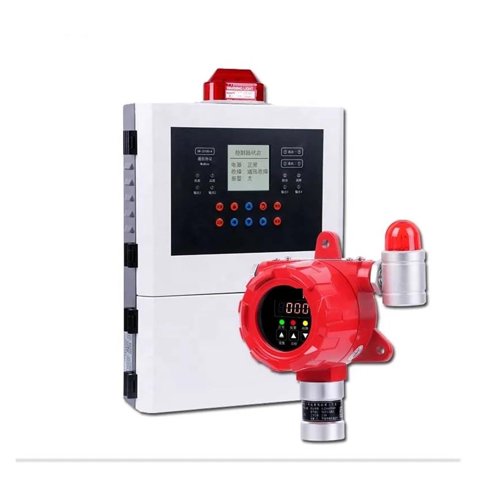 Detector de gas, Controlador de alarma de gas Dory de 1 a 100 canales Panel de control de detector de gas Salida de señal 485(300w 51-100channels)