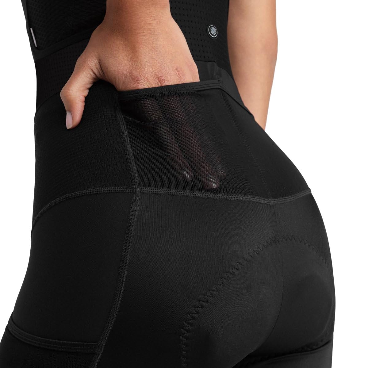 SIROKO Culote Corto Gravel Ciclismo Jet Negro