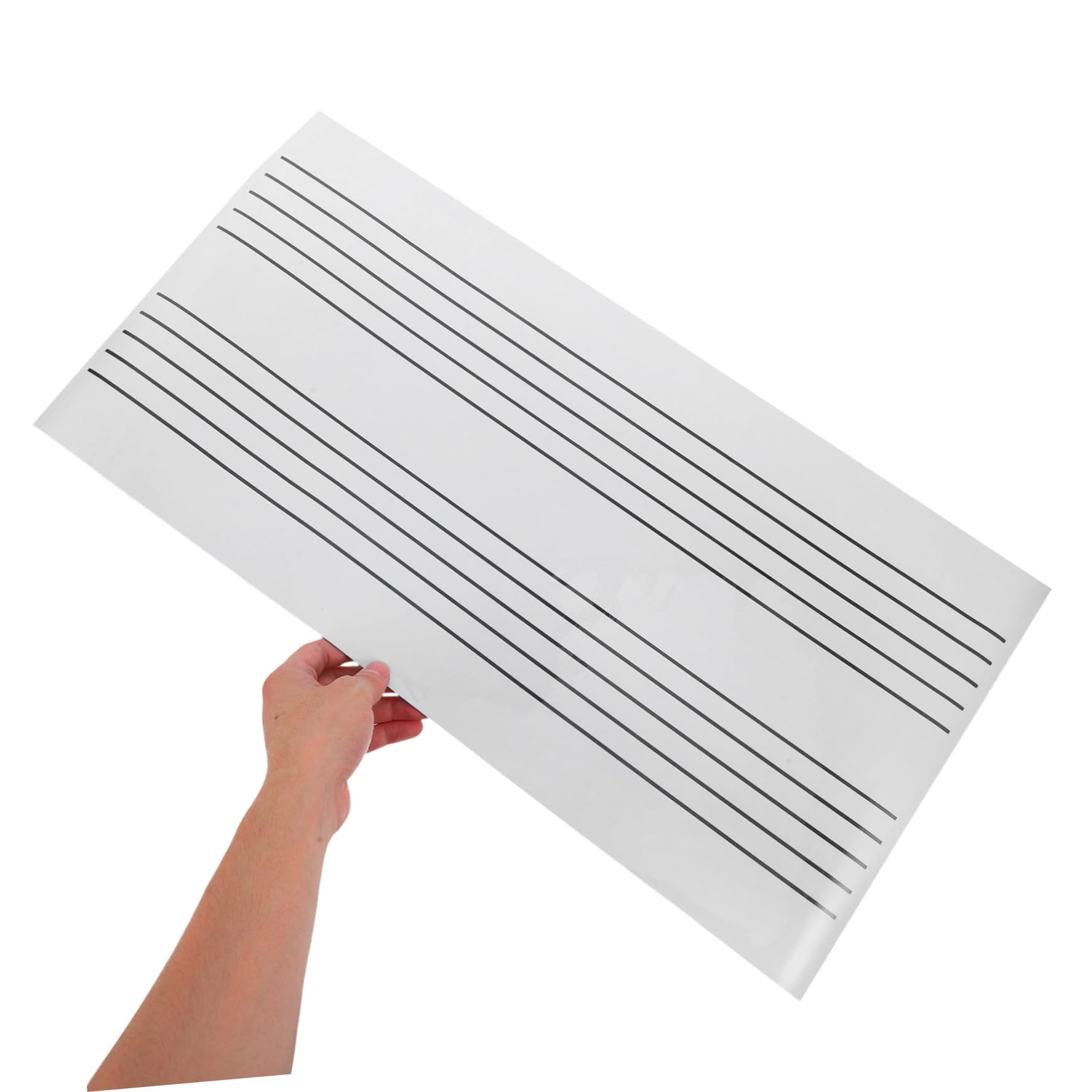 Magnetisches Musiknoten Whiteboard Notenzeile Tragbar Wiederverwendbar Trocken Abwischbar Robust Weiches Material Für Musikunterricht Klassenzimmer Persönliche Nutzung