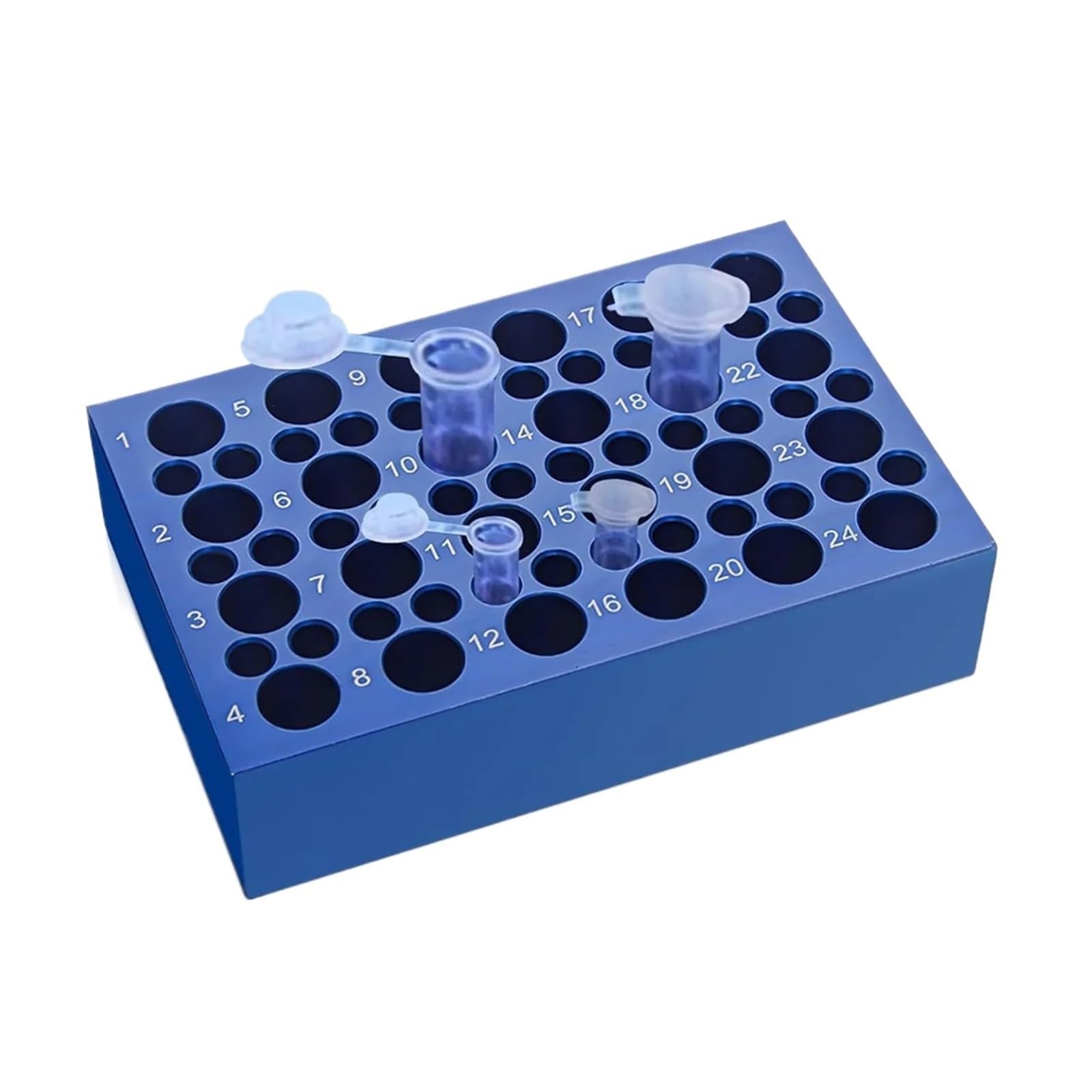 1 Stück Aluminium-Kühlblock (24+36) for Röhrchen – wiederverwendbar 0,2 ml/1,5 ml/2 ml