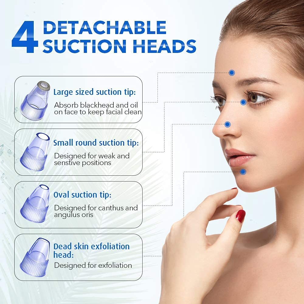Vyoma Beautiful Skin Care Expert Acne Pore Cleaner Vacuum Blackhead Remover Kit Skin Cleaner, Pimple Removal Tool, Acne Removal Tool, Click N' Play Girl's Pretend (Blue Darma) (A1) 2