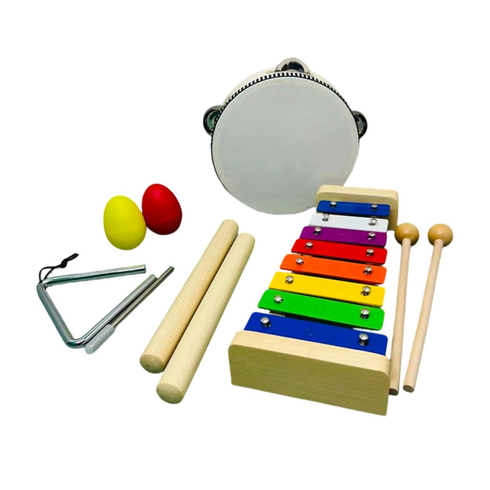 5 Piezas de Instrumentos Musicales Infantiles: Xilófono, Cumpleaños para Niños Y Niñas de 1 a 3 años.
