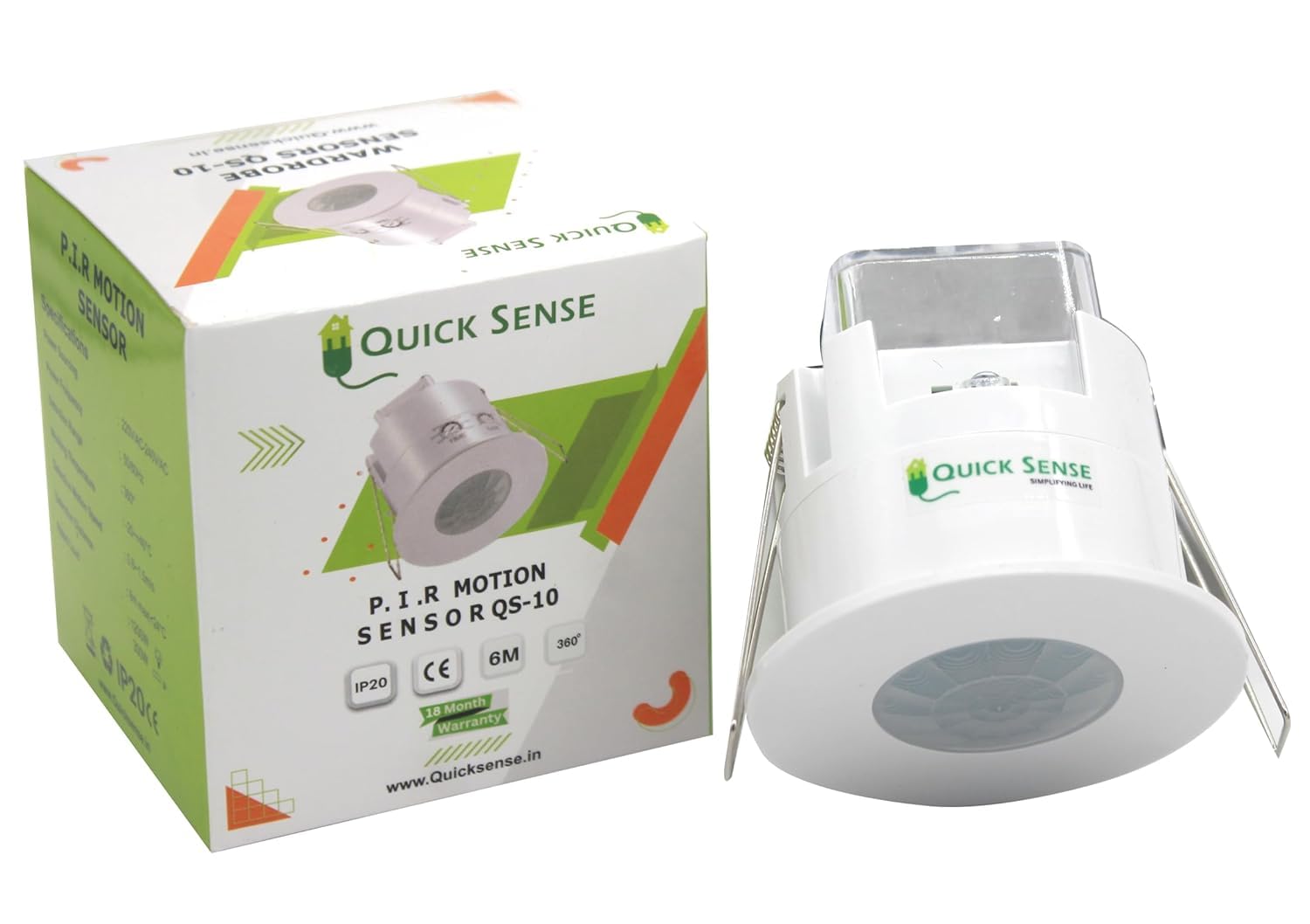 Quick sense Pir Motion Sensor with Light Sensor, Energy Saving Detector Switch (Fall/Recessed Ceiling Mounted) (Set Of 1)-image-10