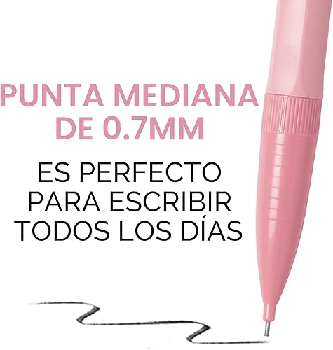 Miniatura 3 de BIC Lápices mecánicos pastel Xtra-Smooth con borradores, punta media (0.028 in), paquete de 24 unidades, lápices mecánicos a granel para suministros