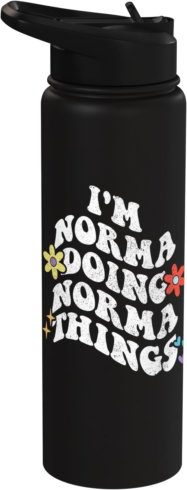 Retro Groovy Im Norma Doing Norma Things Funny Mother's Day Stainless Steel Insulated Water Bottle