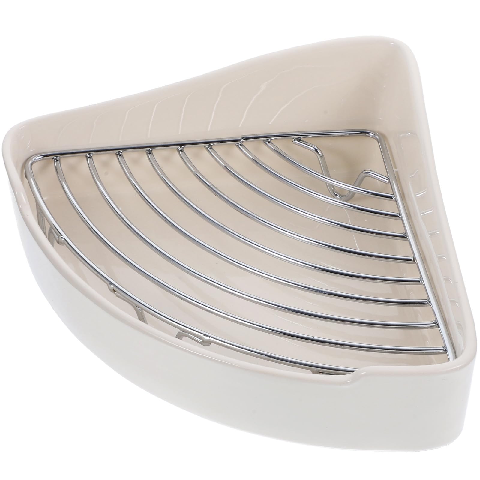 Lettiera Triangolare in Ceramica per Piccoli Animali, Vasino per Cavie e Conigli, Facile da Pulire e Stabile, per Cucina e Ufficio
