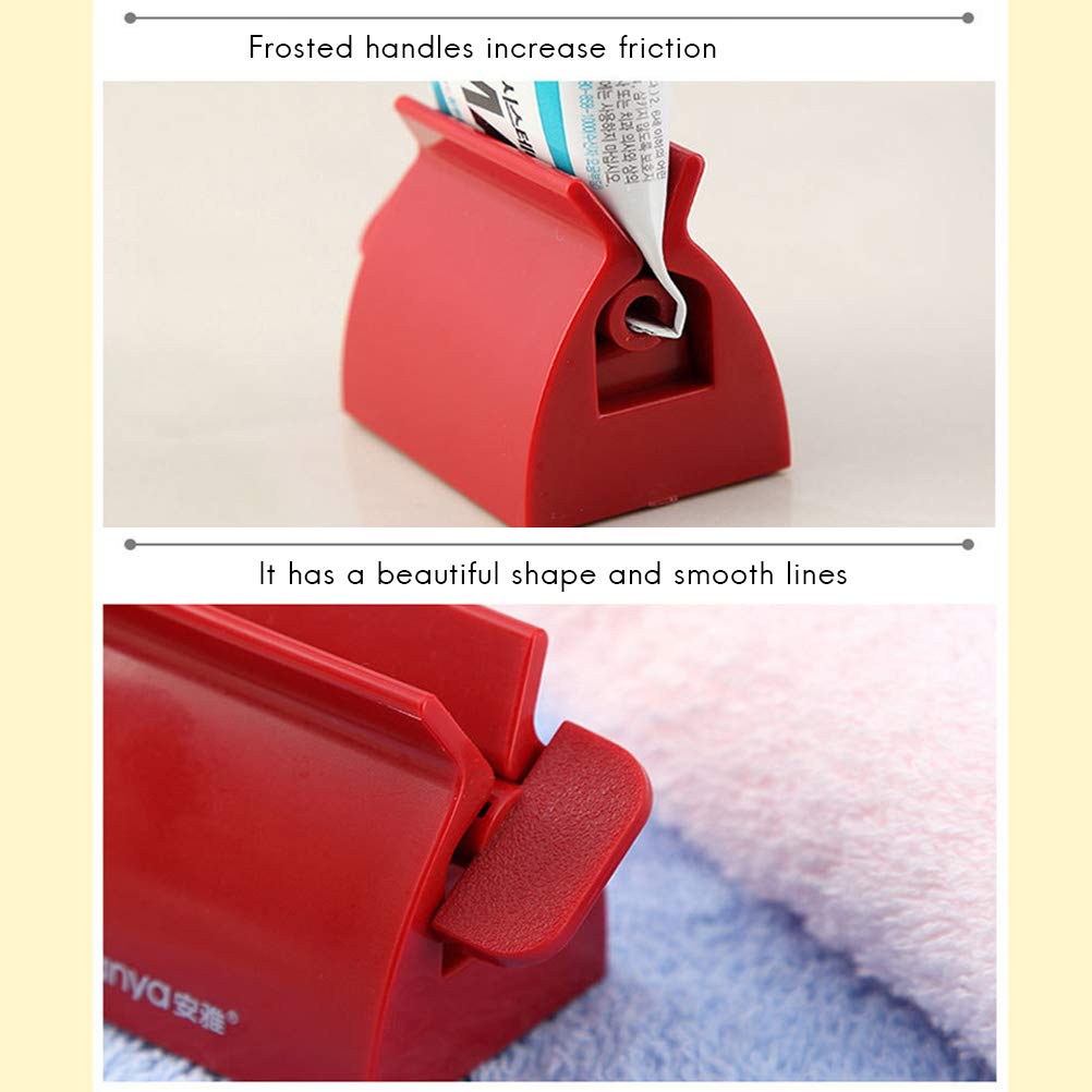 WINBST Spremi Tubo Distributore di dentifricio Ventosa Supporto per Appendere Svuotatubi Spremitore per Tubi Pressa per Tubi Chiave per Tubi Clip per dentifricio
