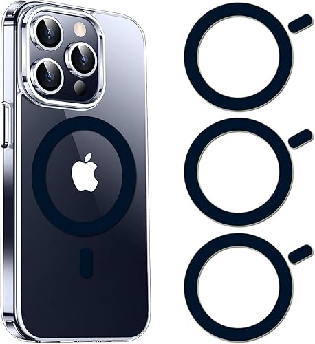 COJOC 3 calcomanías de anillo Magsafe, adaptador de conversión magnético universal compatible con accesorios de carga inalámbrica para iPhone