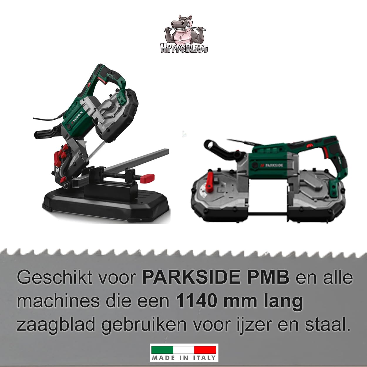 LIDL Parkside PMB 1100 B2 2-Set HSS Bandsägeblatt 1140 x13x0,65 mm