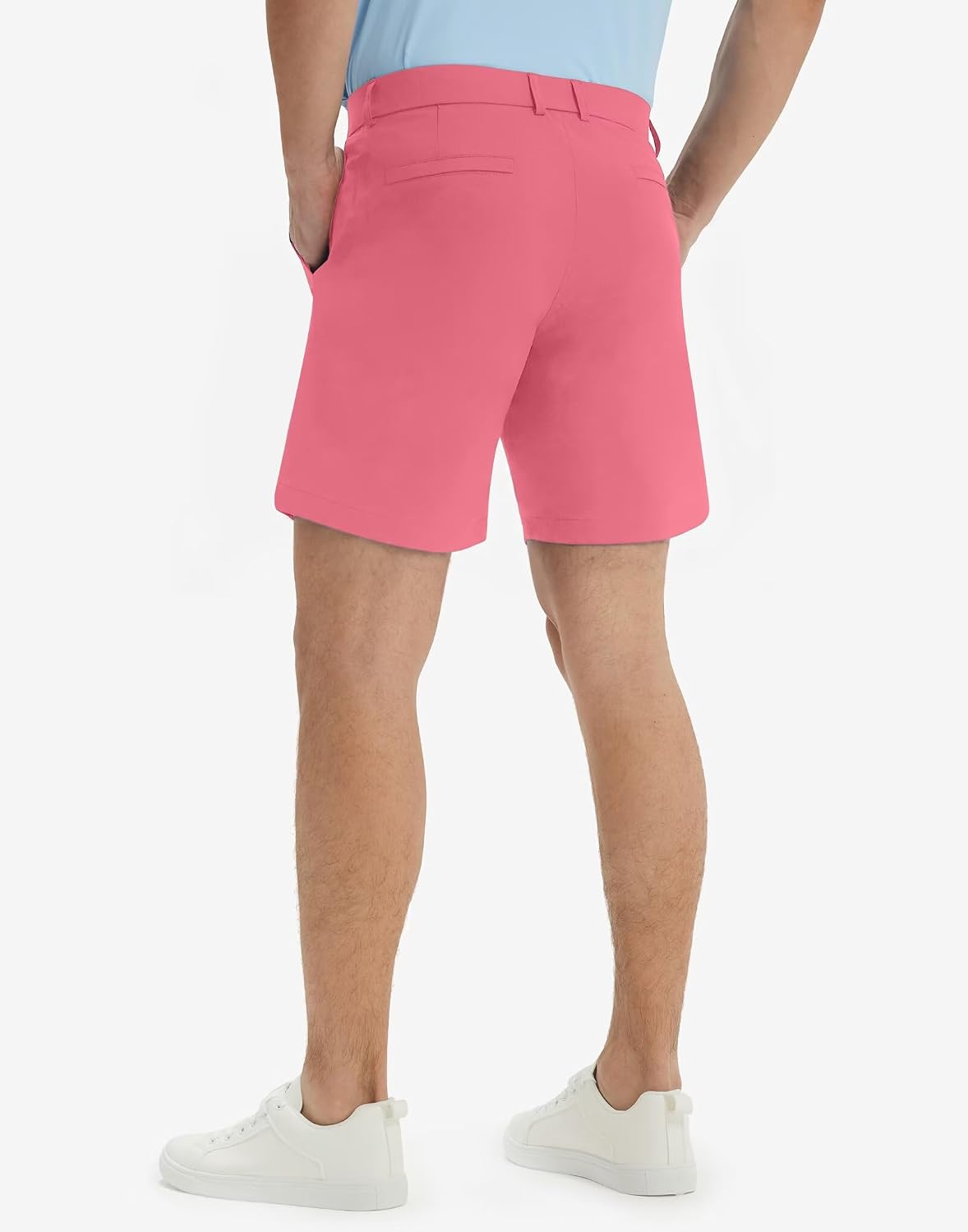 M MAELREG Golf Shorts Men 7" Stretch Soft Flat Front Work Casual Shorts Lightweight Quick Dry Hybrid Flex Mens Dress Shorts