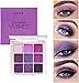 4 Pack/Set Eyeshadow Palette Set - Black, Blue, Green, Purple Themes, High Pigmented Blendable Matte & Glitter Shimmer Finishes, 24-Hour Long Wear Eye Makeup for Christmas Party & Music Festival
